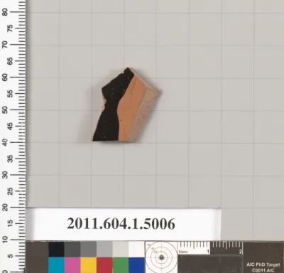 Terracotta fragment of a kylix (drinking cup)