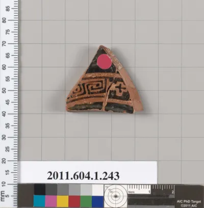 Terracotta fragment of a kylix (drinking cup)