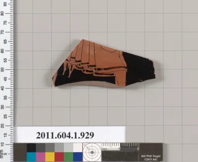 Terracotta fragment of a kylix (drinking cup)