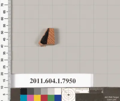 Terracotta fragment of a kylix (drinking cup)