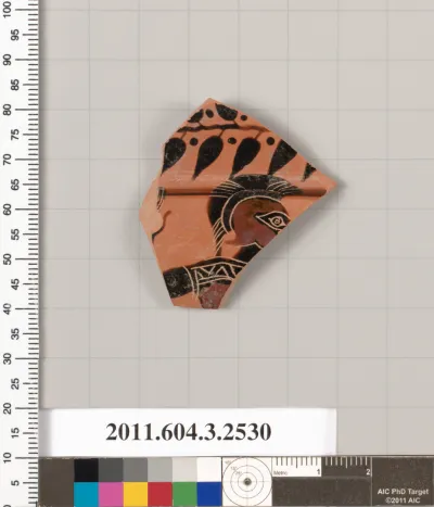 Terracotta fragment of a kylix: Siana cup (drinking cup)