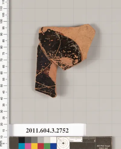 Terracotta fragment of a closed shape