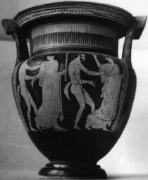 KRATER, COLUMN (ATHENIAN, RED-FIGURE)