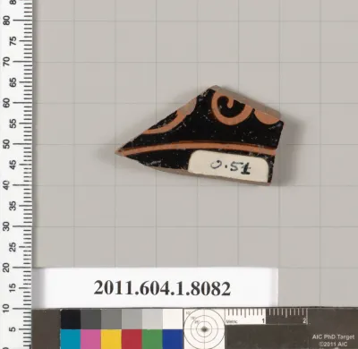 Terracotta fragment of a kylix (drinking cup)