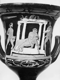 KRATER, CALYX (ATHENIAN, RED-FIGURE)