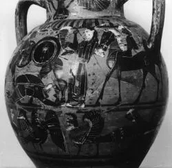AMPHORA, NECK (ATHENIAN, BLACK-FIGURE)