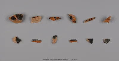 Group of Attic Red-Figure Volute Krater Fragments (12)