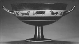 CUP, LITTLE MASTER BAND (ATHENIAN, BLACK-FIGURE)
