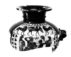 HYDRIA, FRAGMENT (ATHENIAN, BLACK-FIGURE)
