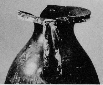 OLPE (ETRUSCAN, BLACK GLAZE)