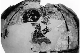 AMPHORA, PANATHENAIC PRIZE, FRAGMENT (ATHENIAN, BLACK-FIGURE)
