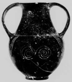 AMPHORA, BELLY (ETRUSCAN, BUCCHERO)