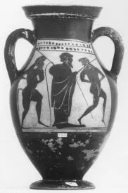 AMPHORA, BELLY, TYPE B (ATHENIAN, BLACK-FIGURE)