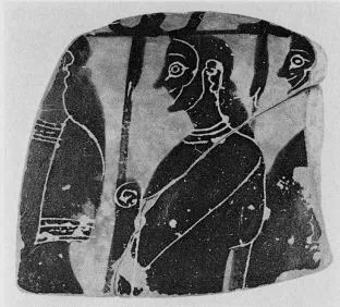 HYDRIA (?), FRAGMENT (ATHENIAN, BLACK-FIGURE)