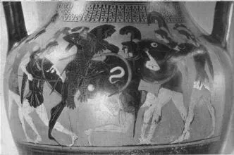 AMPHORA, BELLY, TYPE B (ATHENIAN, BLACK-FIGURE)