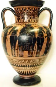 AMPHORA, NECK (ATHENIAN, BLACK-FIGURE)
