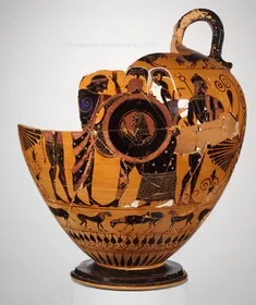 AMPHORA, NECK, FRAGMENT (ATHENIAN, BLACK-FIGURE)