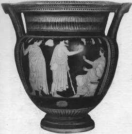 KRATER, COLUMN (ATHENIAN, RED-FIGURE)