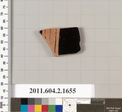 Terracotta fragment of a skyphos (deep drinking cup)