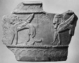 AMPHORA, BELLY, FRAGMENT (CRETAN, RELIEF)