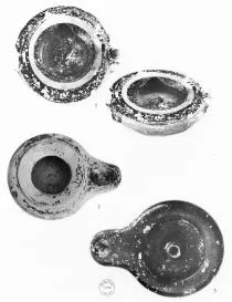 LAMP (ATHENIAN, BLACK GLAZE)