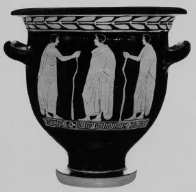 KRATER, BELL (SOUTH ITALIAN, LUCANIAN, RED-FIGURE)