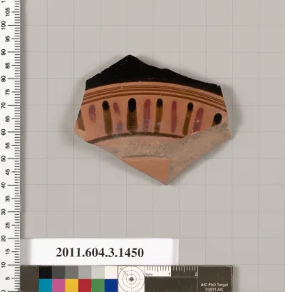Terracotta fragment of a skyphos (deep drinking cup)