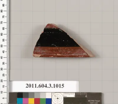 Terracotta fragment of a lekanis (covered dish)?