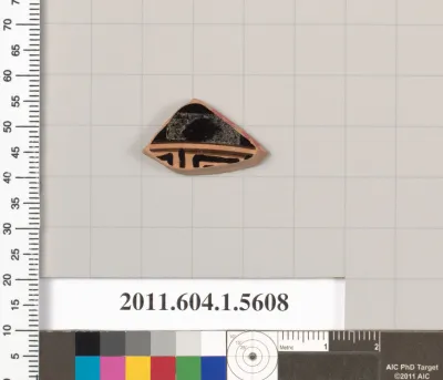 Terracotta fragment of a kylix (drinking cup)