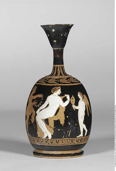 Attisch rotfigurige Bauchlekythos