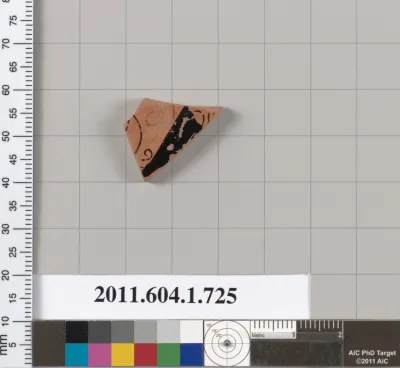 Terracotta fragment of a kylix (drinking cup)