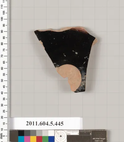 Terracotta fragment of a kylix (drinking cup)