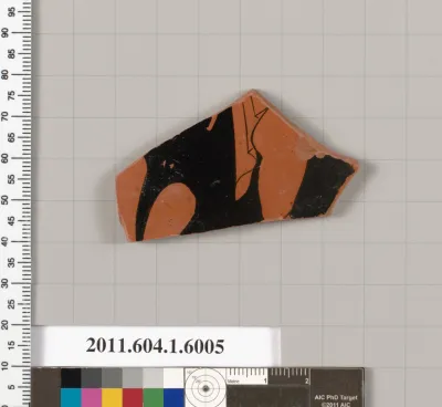 Terracotta fragment of a kylix (drinking cup)