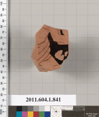 Terracotta fragment of a kylix (drinking cup)
