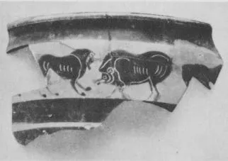 CUP, LITTLE MASTER BAND, FRAGMENT (ATHENIAN, BLACK-FIGURE)