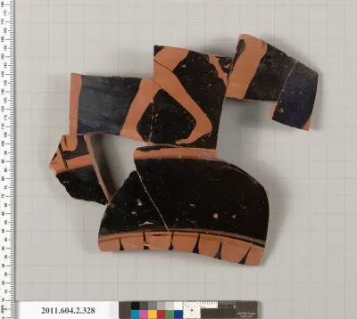 Terracotta fragment of a column-krater (bowl for mixing wine and water)