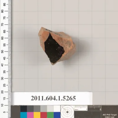 Terracotta fragment of a kylix (drinking cup)