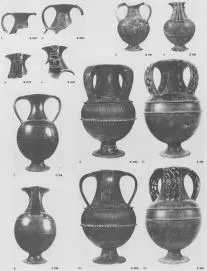 AMPHORA, BELLY (ETRUSCAN, BUCCHERO)