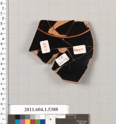 Terracotta fragment of a kylix (drinking cup)