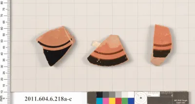 Terracotta fragments of open shapes