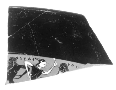 Attic Black-Figure Band Cup Fragment