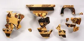 KRATER, COLUMN, FRAGMENTS (ATHENIAN, BLACK-FIGURE)