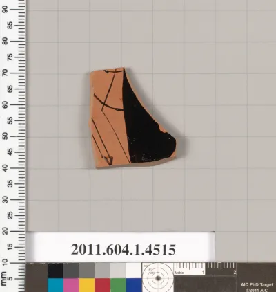 Terracotta fragment of a kylix (drinking cup)