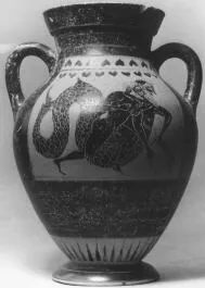 AMPHORA, BELLY, TYPE B (ATHENIAN, BLACK-FIGURE)