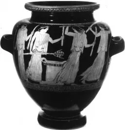 STAMNOS (ATHENIAN, RED-FIGURE)