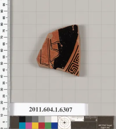 Terracotta fragment of a kylix (drinking cup)