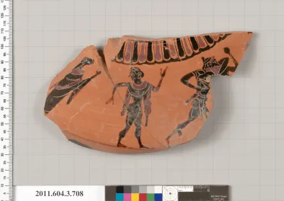 Terracotta fragment of a hydria (water jar)