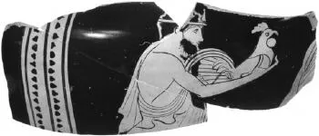 KRATER, COLUMN, FRAGMENT (ATHENIAN, RED-FIGURE)