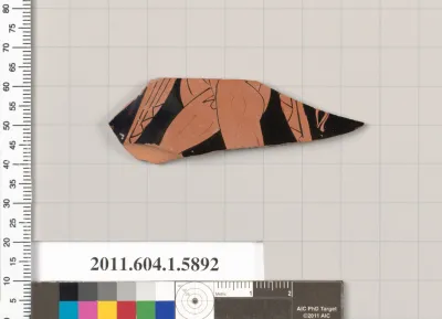 Terracotta fragment of a kylix (drinking cup)