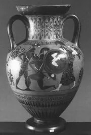 AMPHORA, NECK (ATHENIAN, BLACK-FIGURE)